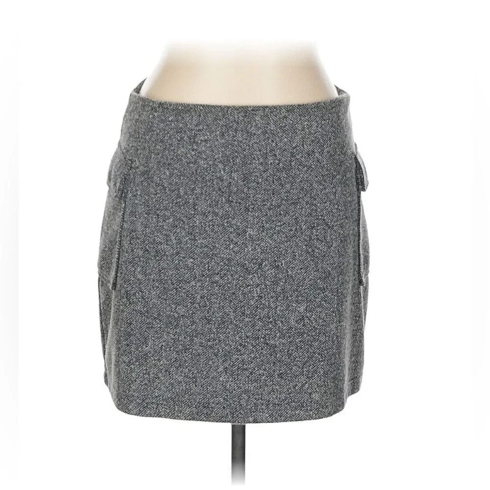 Sz 10 Moda International Tweed Cargo Skirt EUC